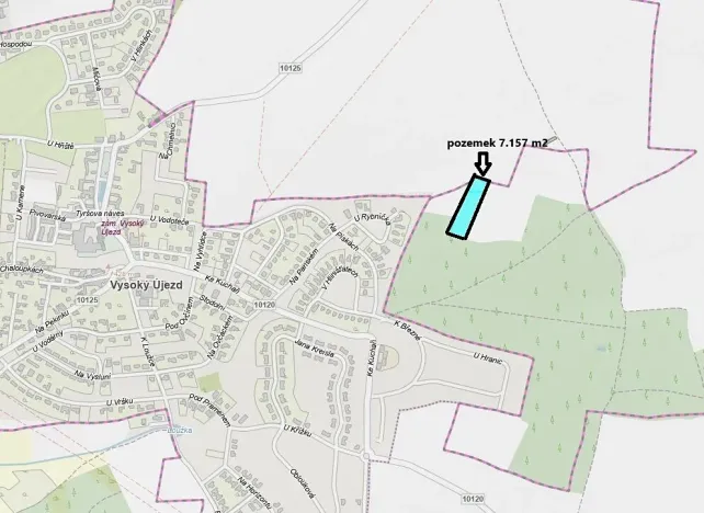 Prodej pole, Tachlovice, 7157 m2