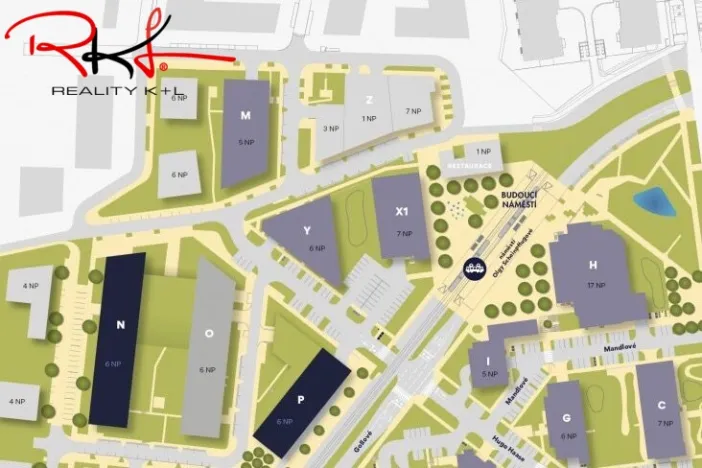 Prodej bytu 2+kk, Praha, náměstí Olgy Scheinpflugové, 52 m2