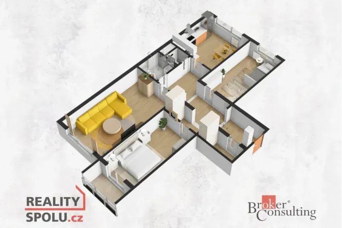 Prodej bytu 3+1, Praha - Modřany, Urbánkova, 79 m2