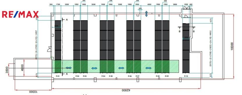 Pronájem skladu, Hradec Králové - Slezské Předměstí, Bratří Štefanů, 754 m2