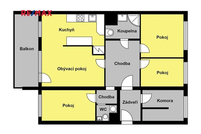 Prodej bytu 4+1, Praha - Řepy, Španielova, 90 m2