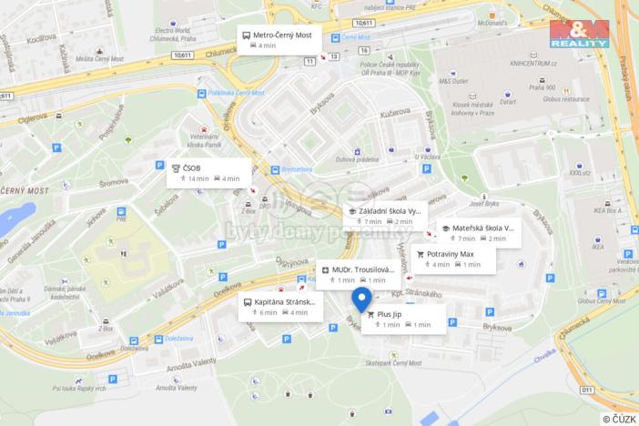 Prodej bytu 3+1, Praha - Černý Most, Kpt. Stránského, 80 m2