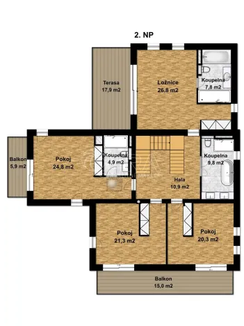 Prodej rodinného domu, Statenice, Zelená, 285 m2