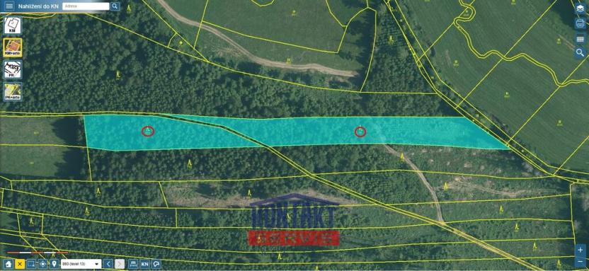 Prodej lesa, Studená - Velký Jeníkov, 7812 m2