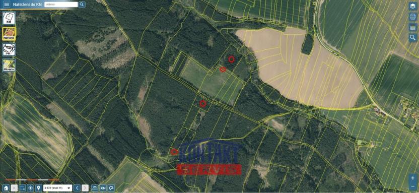 Prodej lesa, Bečice, 23812 m2