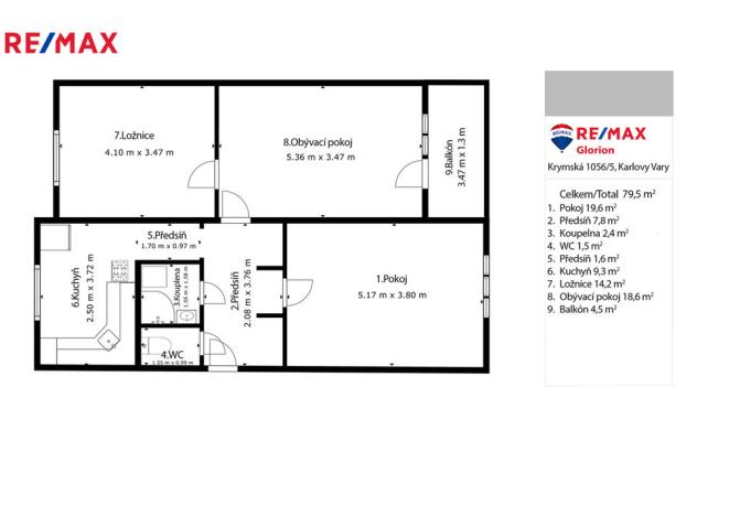 Prodej bytu 3+1, Chodov, Budovatelů, 67 m2