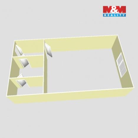 Pronájem bytu 1+kk, Kopřivnice, Pod Morávií, 34 m2