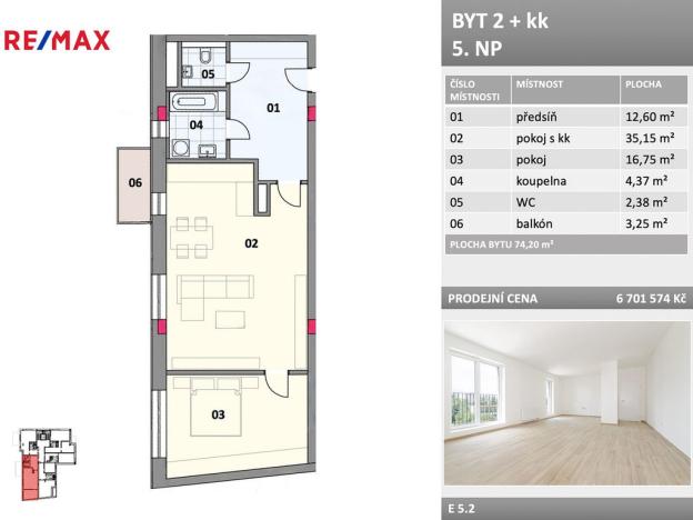 Prodej bytu 2+kk, Frýdek-Místek - Místek, Bezručova, 74 m2