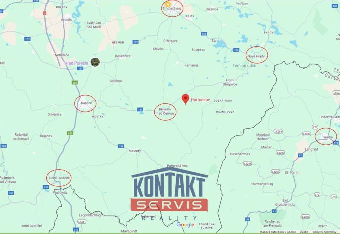 Prodej pozemku pro bydlení, Benešov nad Černou - Hartunkov, 391 m2