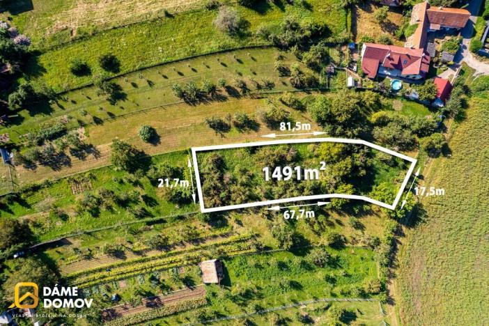 Prodej zahrady, Moravský Písek, Nedakoničky, 1491 m2