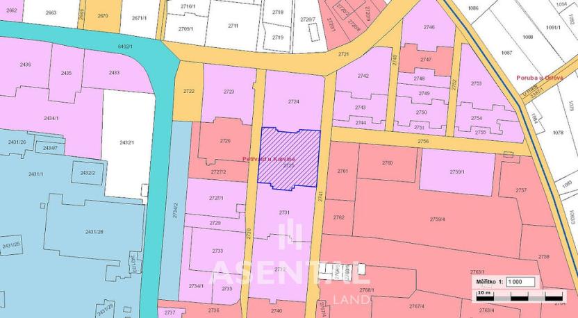 Prodej komerčního pozemku, Petřvald, Rychvaldská, 1146 m2