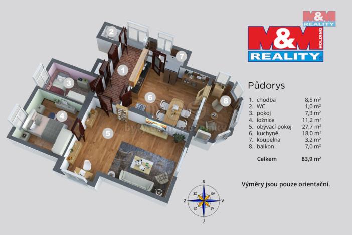 Prodej bytu 3+1, Teplice, Plzeňská, 130 m2