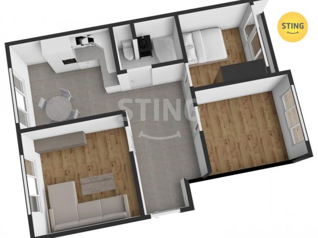 Prodej bytu 3+1, Šternberk, Jiráskova, 64 m2