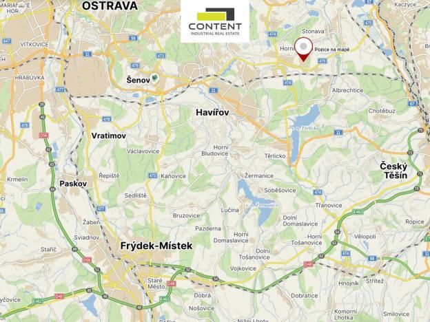 Pronájem výrobních prostor, Stonava, 16200 m2