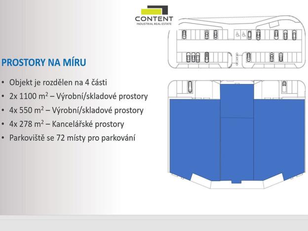 Pronájem výrobních prostor, 550 m2