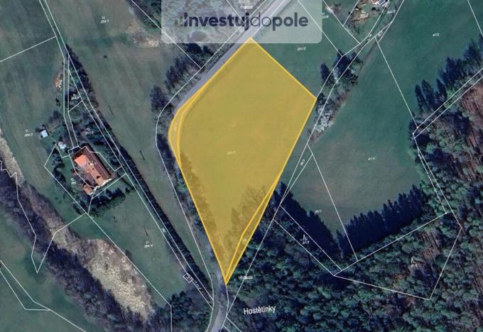 Prodej pole, Rušinov - Hostětínky, 2013 m2