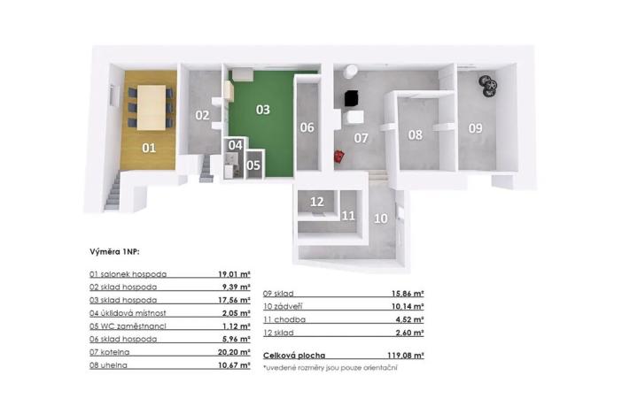 Prodej vícegeneračního domu, Kamýk nad Vltavou, 320 m2