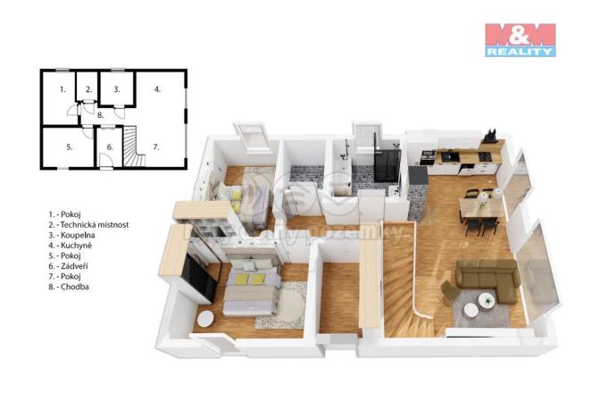 Prodej rodinného domu, Třinec - Dolní Líštná, 74 m2