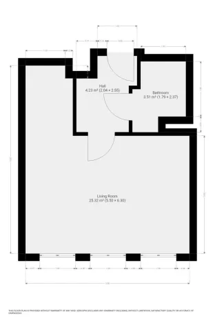 Pronájem bytu 1+kk, Praha - Holešovice, Jankovcova, 32 m2