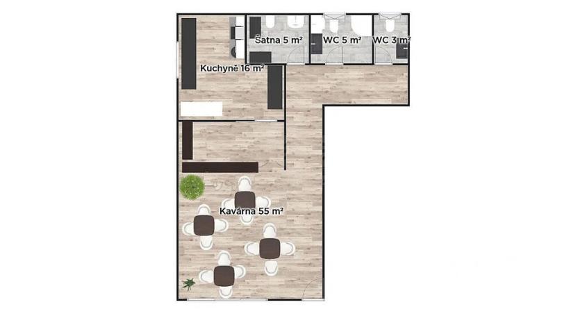 Pronájem obchodního prostoru, Horoušany - Horoušánky, Hlavní, 99 m2