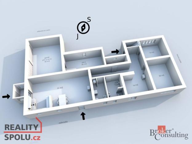 Prodej rodinného domu, Sedlnice, 210 m2