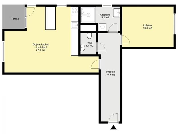 Prodej bytu 2+kk, Kolín, Zásmucká, 63 m2