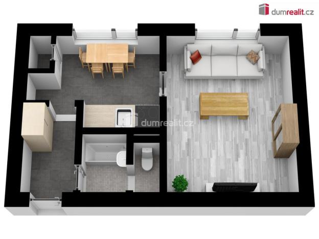 Prodej bytu 1+1, Lovosice, Osvoboditelů, 35 m2