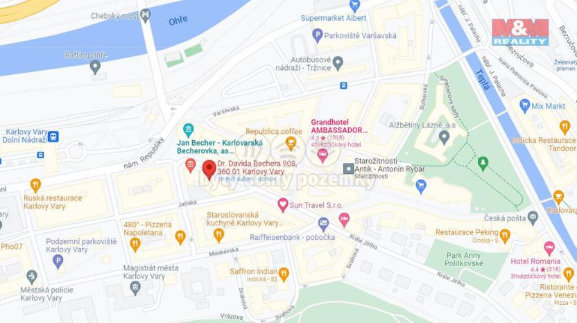 Pronájem obchodního prostoru, Karlovy Vary, Dr. Davida Bechera, 76 m2