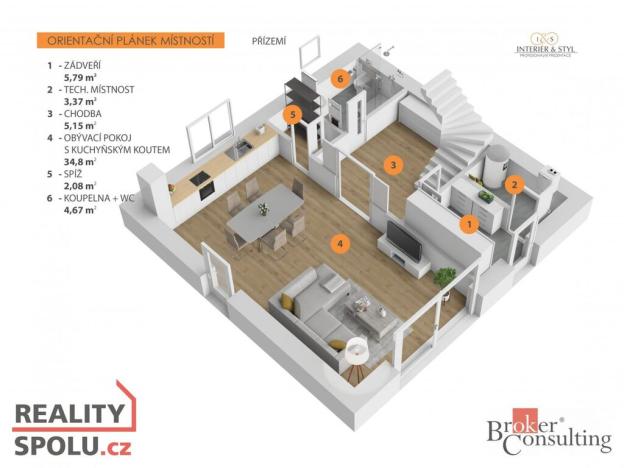 Prodej rodinného domu, Všestary, 120 m2