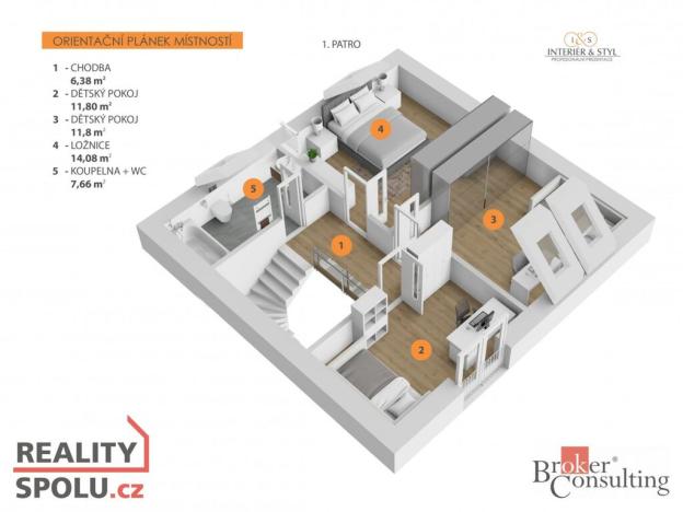 Prodej rodinného domu, Všestary, 120 m2