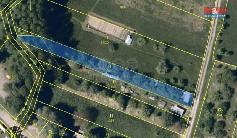 Prodej zahrady, Lhota, 652 m2