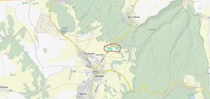 Prodej lesa, Proseč, 7493 m2