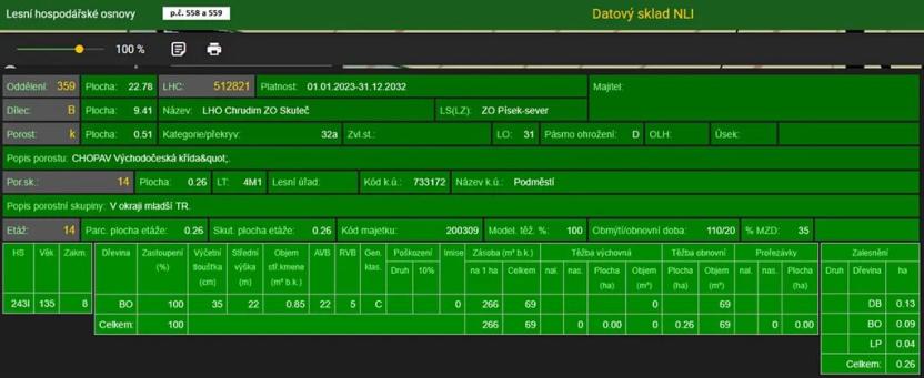 Prodej lesa, Proseč, 7493 m2