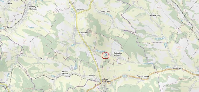 Prodej lesa, Bukovina u Čisté, 9121 m2