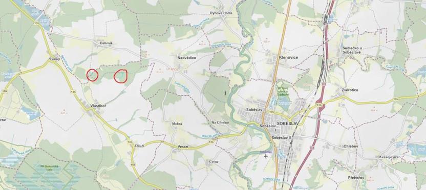 Prodej lesa, Vlastiboř, 3495 m2