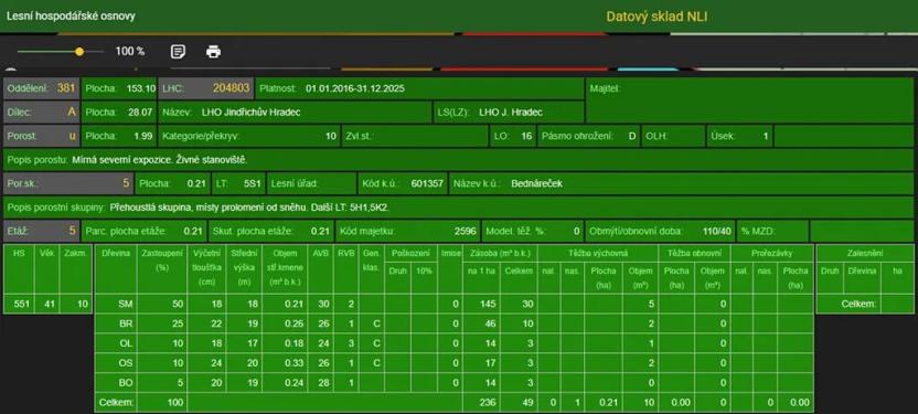 Prodej lesa, Bednáreček, 19864 m2
