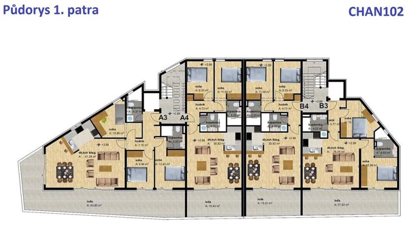 Prodej bytu 4+kk, Baška Voda, Chorvatsko, 149 m2