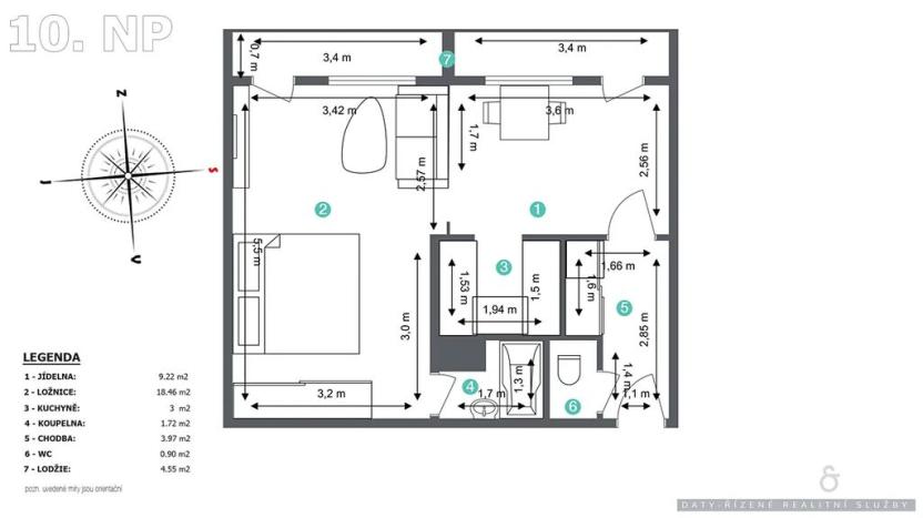Prodej bytu 2+kk, Mladá Boleslav, Jičínská, 39 m2