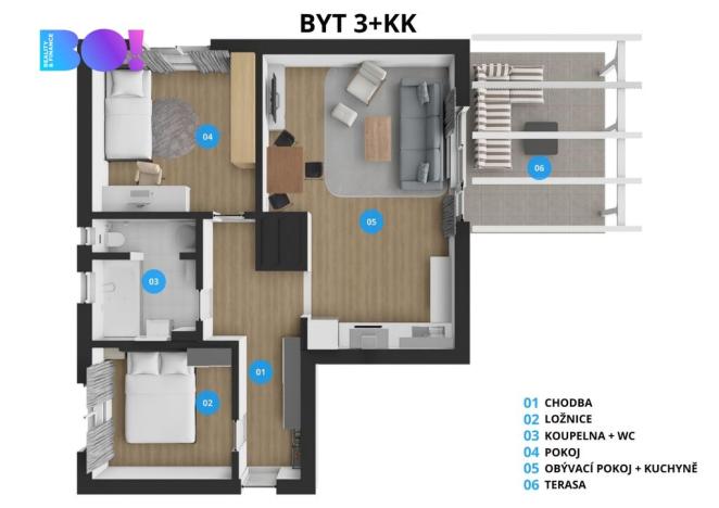 Prodej bytu 3+kk, Třinec - Konská, 51 m2