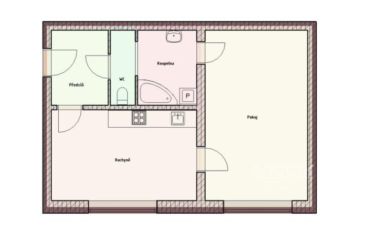 Pronájem bytu 2+kk, Praha - Žižkov, Jeseniova, 51 m2