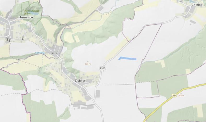 Prodej pole, Hromnice - Žichlice, 16404 m2