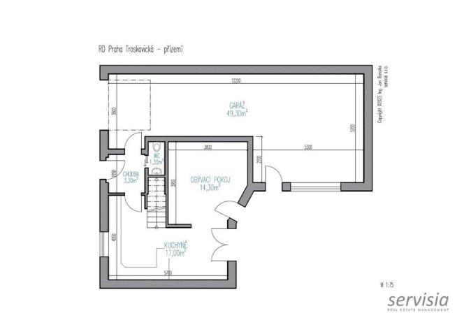 Prodej rodinného domu, Praha - Kbely, Troskovická, 120 m2