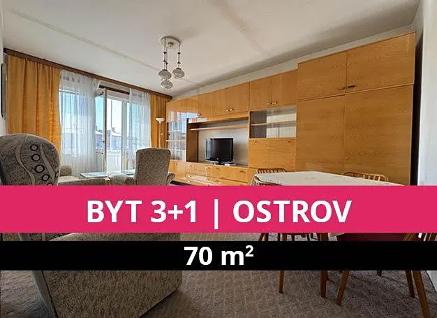Prodej bytu 3+1, Ostrov, Masarykova, 70 m2