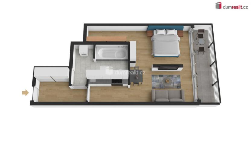 Prodej bytu 2+kk, Praha - Hostivař, Pod průsekem, 59 m2