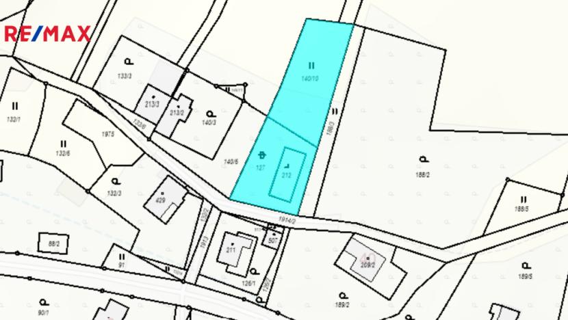 Prodej zahrady, Krompach, 1001 m2