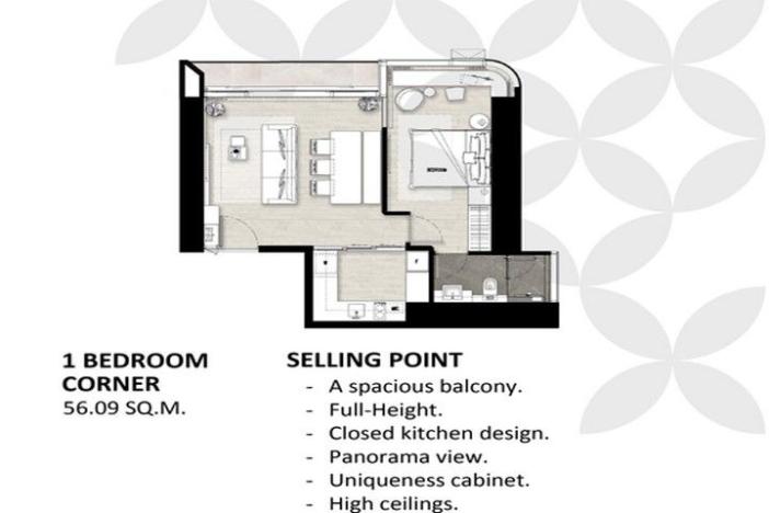 Prodej apartmánu, Pattaya, 56 m2