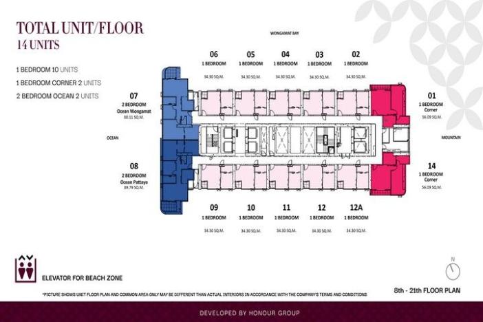 Prodej apartmánu, Pattaya, 56 m2