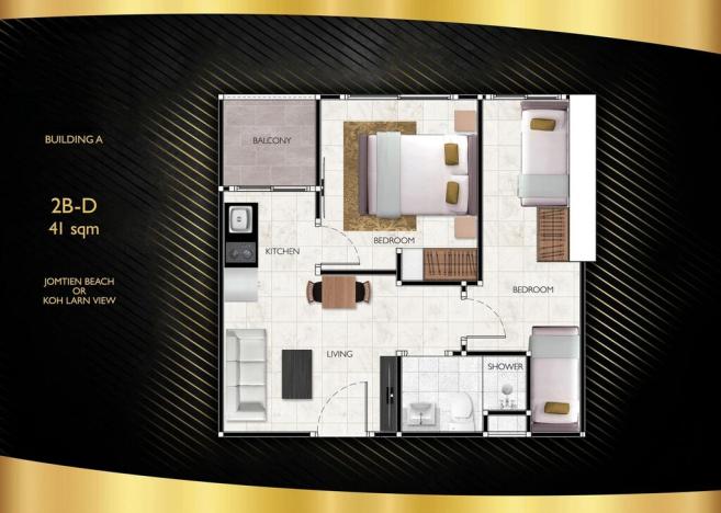 Prodej apartmánu, Pattaya, 29 m2