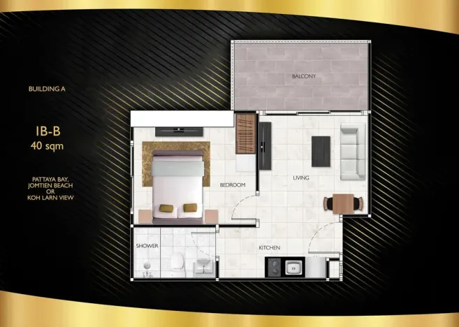 Prodej apartmánu, Pattaya, 29 m2