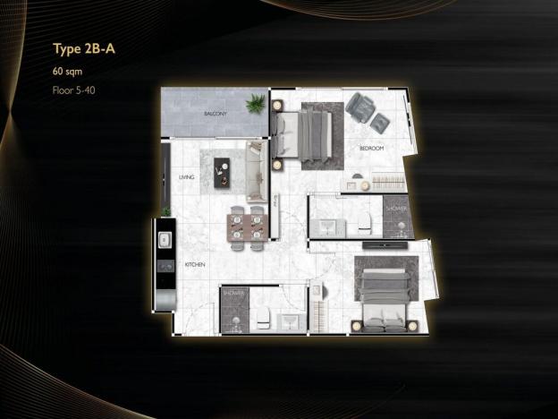 Prodej apartmánu, Pattaya, Thajsko, 28 m2